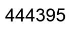Number 444395 black image