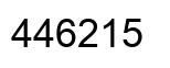 Number 446215 black image