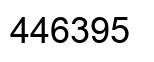 Number 446395 black image