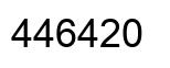 Number 446420 black image