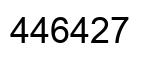 Number 446427 black image