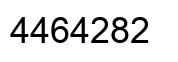 Number 4464282 black image