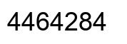 Número 4464284 imagen negro