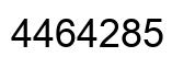 Number 4464285 black image