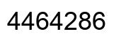 Number 4464286 black image