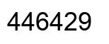 Number 446429 black image