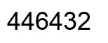 Number 446432 black image
