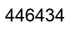 Number 446434 black image