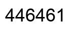 Número 446461 imagen negro