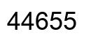 Número 44655 imagen negro