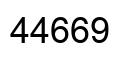 Number 44669 black image