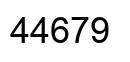 Número 44679 imagen negro