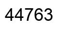 Number 44763 black image