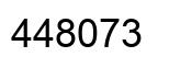 Number 448073 black image