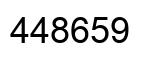 Number 448659 black image