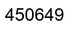 Number 450649 black image