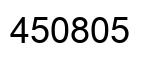 Number 450805 black image