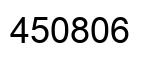 Number 450806 black image
