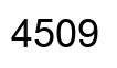 Number 4509 black image