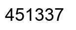 Número 451337 imagen negro