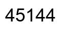 Number 45144 black image