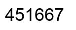 Number 451667 black image