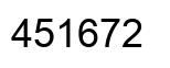 Number 451672 black image