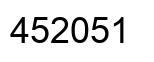 Number 452051 black image