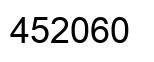 Number 452060 black image