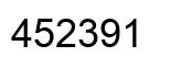Número 452391 imagen negro