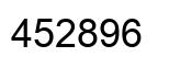 Número 452896 imagen negro