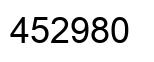 Número 452980 imagen negro