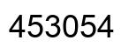 Number 453054 black image