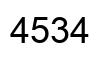 Number 4534 black image
