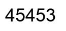 Número 45453 imagen negro