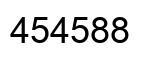 Number 454588 black image