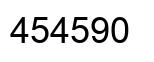 Number 454590 black image