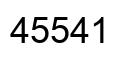 Número 45541 imagen negro