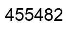 Number 455482 black image