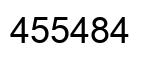 Number 455484 black image