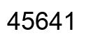 Number 45641 black image
