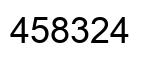 Number 458324 black image