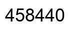 Number 458440 black image