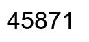 Number 45871 black image