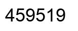 Number 459519 black image