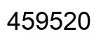 Number 459520 black image