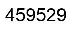 Number 459529 black image
