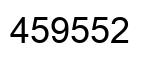 Number 459552 black image