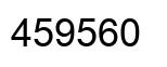 Number 459560 black image
