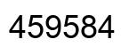 Number 459584 black image